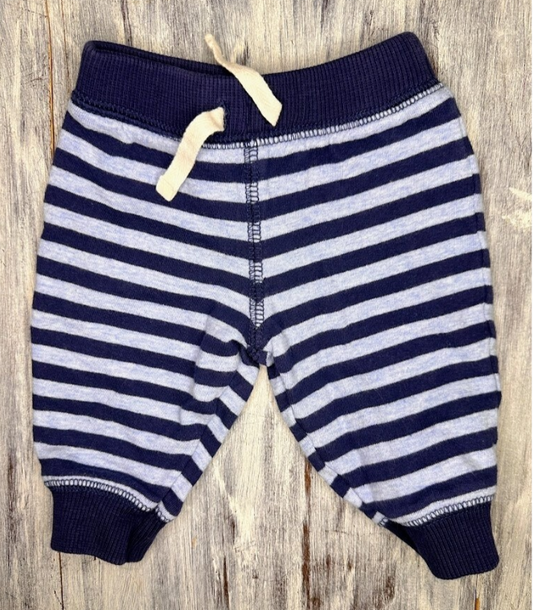 Carter's: Blue Stripe Joggers- 3m