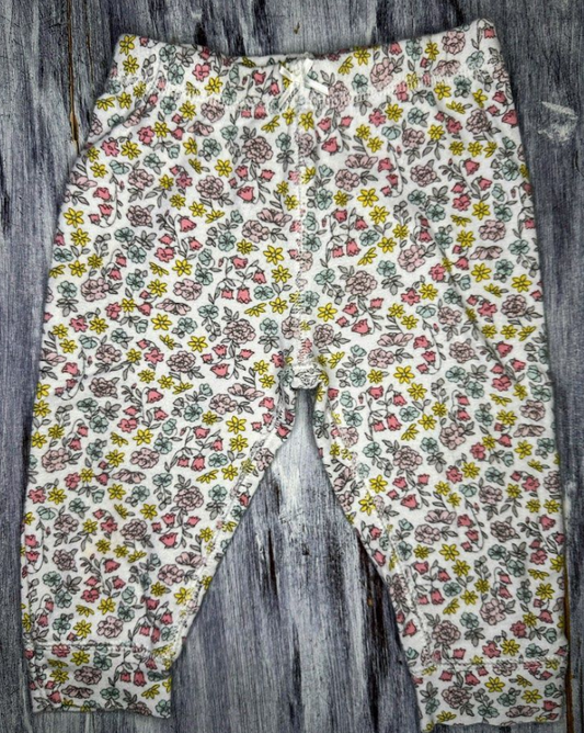 Carter's: Floral Leggings- 9m