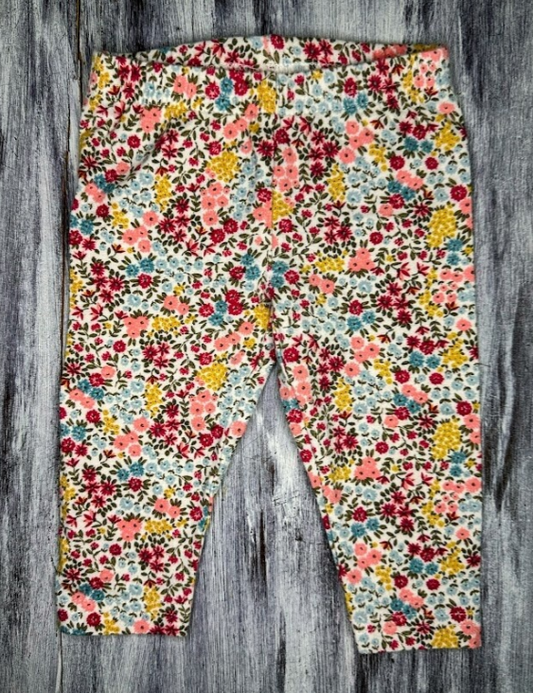 Carter's: Floral Pants- 3m