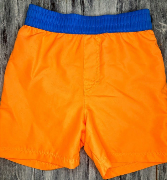 Wonder Nation: Orange Swim Shorts- 3T