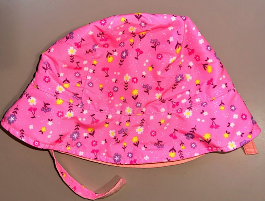 Wonder Nation: Pink Flower Beach Hat- OS