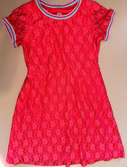 Wonder Nation: Pink Lace Dress- 10/12 Plus