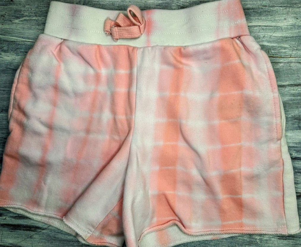 Wonder Nation: Pink Tie Dye Soft Shorts- 7/8