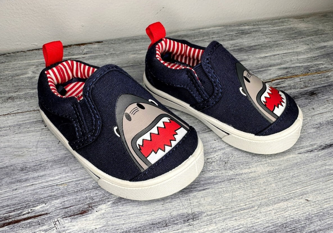 Wonder Nation: Shark Slip On Shoes- 3C