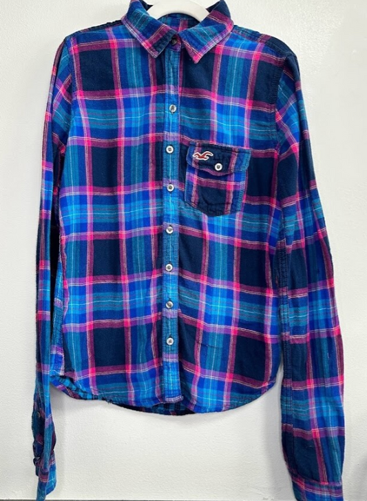 Hollister: Blue Flannel- XS (adult)