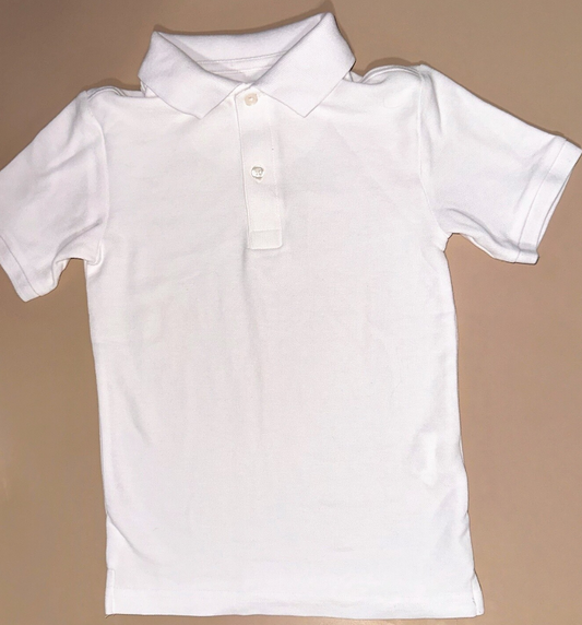 izod: White Short Sleeve Polo- 8