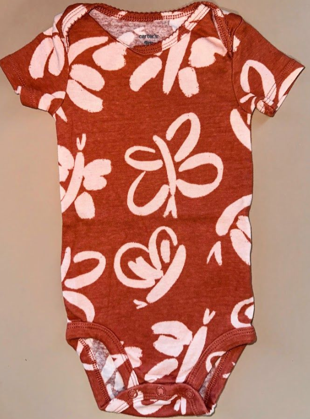 Carter's: Pink Butterfly Bodysuit- 9m