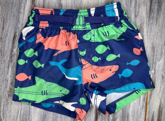 Carter's: Shark Swim Shorts- 3m