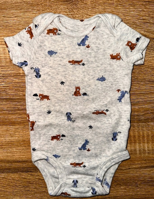 Carter's: SS Animal Bodysuit- 3m