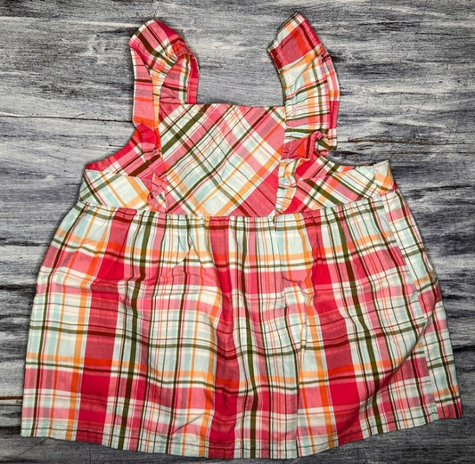 Gymboree: Spring Plaid Top- 12/18m