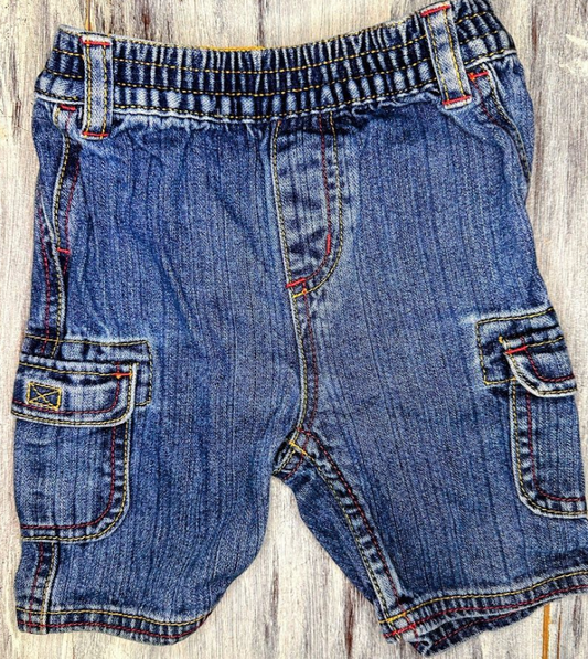 Hanna Anderson: Pull Up Denim Shorts- 2T