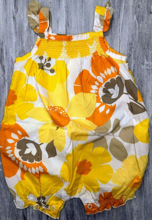 Carter's: Yellow Flower Romper- 6m