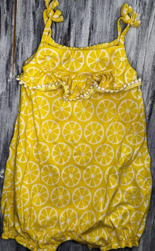 Carter's: Yellow Lemon Romper- 18m