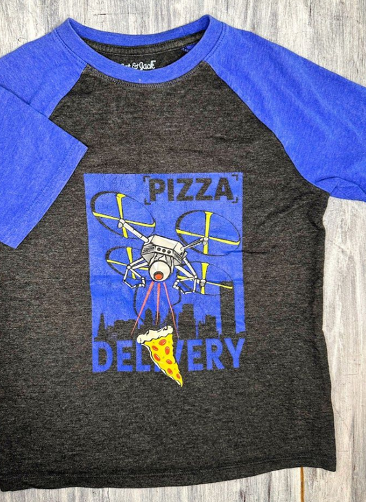 Cat & Jack: 'Pizza Delivery' Tee- 6/7