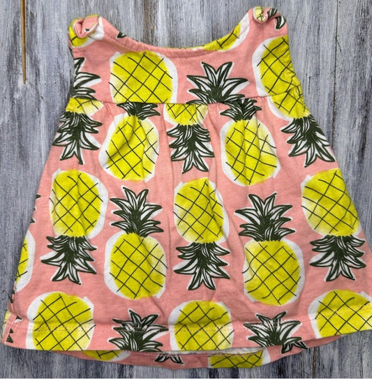 Just One You: Pineapple Tank Top- 6m